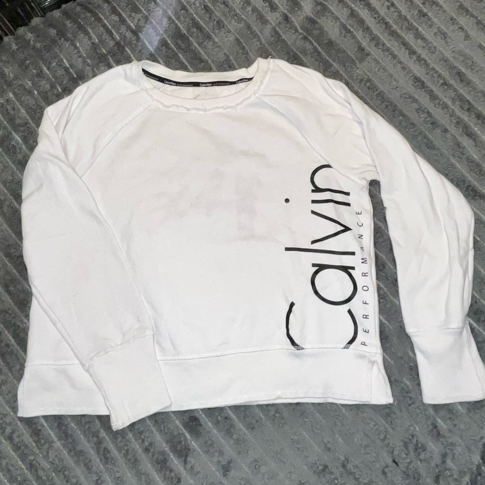 Calvin Klein White Crew Neck